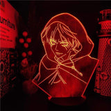 Lampe Attack On Titans Eren Jaeger 3D lampe led 3D