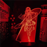 Lampe Attack On Titans Levi Ackerman 3D lampe led 3D