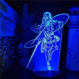 Lampe Attack On Titans Levi Ackerman 3D lampe led 3D