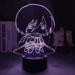 Lampe Attaque des titans Attack on Titan Mikasa Ackerman Lampe Led 3D veilleuse Décor