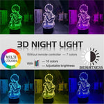 Lampe Attaque des titans Eren Yeager décor veilleuse Lampe led 3D Attaque des titans acrylique