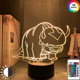 Lampe Avatar The Last Airbender Nightlight for Kids The Legend of Aang Appa Figure Table Night Light