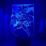 Lampe Black Clover Asta lampe led 3D cadeau décor