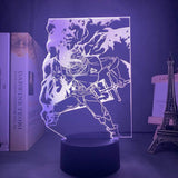 Lampe Black Clover Asta lampe led 3D cadeau décor