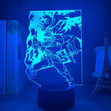 Lampe Black Clover Asta lampe led 3D cadeau décor