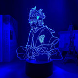 Lampe Black Clover Asta lampe led 3D manga cadeau décor