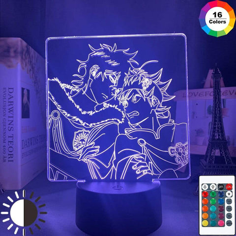 Lampe Black Clover Asta Light for Bed Room Decor Colorful Yuno Grinbellor lampe led 3D