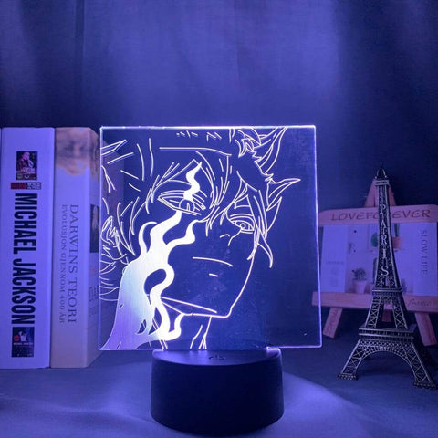 Lampe Black Clover lampe led 3D cadeau décor goodies