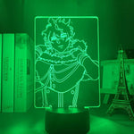 Lampe Black Clover Yuno lampe led 3D manga cadeau décor goodies