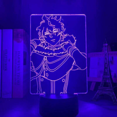 Lampe Black Clover Yuno lampe led 3D manga cadeau décor goodies