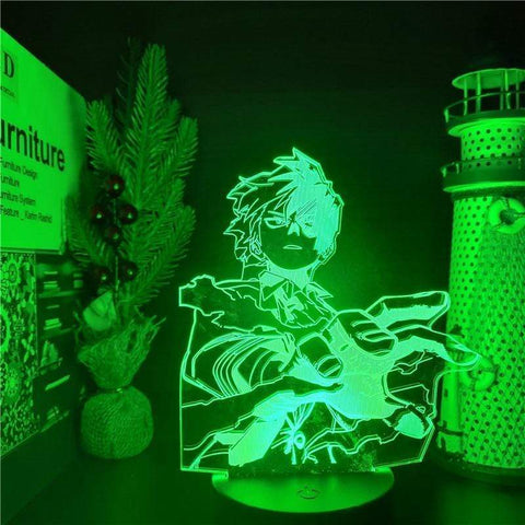 Lampe Boku no Hero Academia ANIME LAMP Todoroki Shoto MY HERO ACADEMIA lampe led 3D