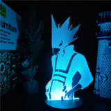 Lampe Boku no Hero Academia Tokoyami Fumikage 3D lampe my hero academia led 3D