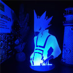 Lampe Boku no Hero Academia Tokoyami Fumikage 3D lampe my hero academia led 3D