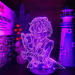 Lampe BUNGO STRAY DOGS DAZAI BOOK 3D lampe led 3D