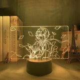 Lampe Bungo Stray Dogs Osamu Dazai Lamp for Room Decor Friend Nakahara Chuya lampe led 3D