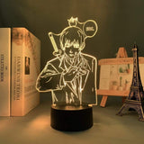 Lampe Chainsaw Man Aki Hayakawa goodies manga lampe led 3D cadeau décor