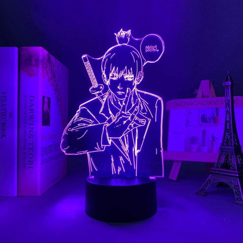 Lampe Chainsaw Man Aki Hayakawa goodies manga lampe led 3D cadeau décor