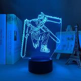 Lampe Chainsaw Man goodies manga lampe led 3D cadeau décor