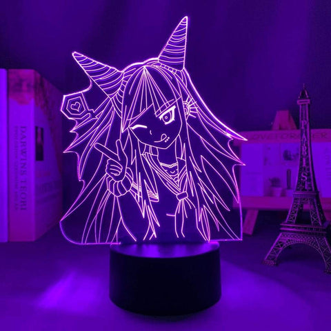 Lampe Danganronpa  LIbuki Mioda goodies manga animé lampe led 3D