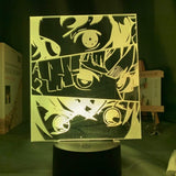 Lampe Demon Slayer Acrylique  Kimetsu No Yaiba décor veilleuse Lampe led 3D Demon Slayer