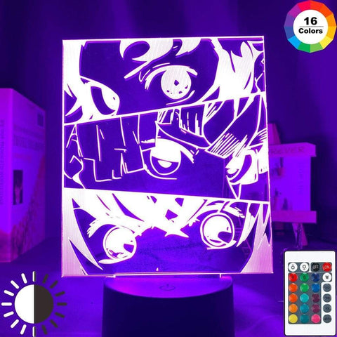 Lampe Demon Slayer Acrylique  Kimetsu No Yaiba décor veilleuse Lampe led 3D Demon Slayer