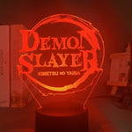 Lampe Demon Slayer Acrylique  Kimetsu No Yaiba décor veilleuse Lampe led 3D Demon Slayer