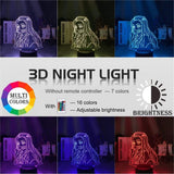 Lampe Demon Slayer Acrylique  Kimetsu No Yaiba décor veilleuse Lampe led 3D Demon Slayer