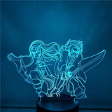 Lampe Demon Slayer Kamado Tanjirou Nezuko Lampe led 3D