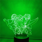 Lampe Demon Slayer Kamado Tanjirou Nezuko Lampe led 3D