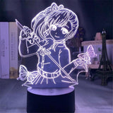 Lampe Demon Slayer  Tanjirou Nezuko Zenitsu Logo Table Desk Lamp Kimetsu No Yaiba lampe led 3D
