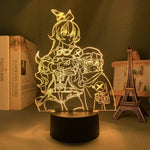 Lampe Genshin Impact Amber goodies lampe led 3D cadeau décor cosplay