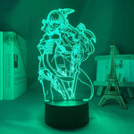 Lampe Genshin Impact Beidou goodies lampe led 3D cadeau décor cosplay