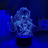 Lampe Genshin Impact Diluc goodies lampe led 3D cadeau décor cosplay