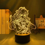 Lampe Genshin Impact Diluc goodies lampe led 3D cadeau décor cosplay