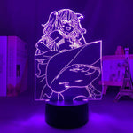 Lampe Genshin Impact Fischl goodies lampe led 3D cadeau décor cosplay