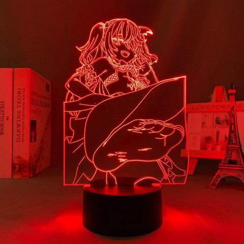 Lampe Genshin Impact Fischl goodies lampe led 3D cadeau décor cosplay