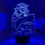 Lampe Genshin Impact Fischl goodies lampe led 3D cadeau décor cosplay