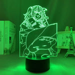 Lampe Genshin Impact Fischl goodies lampe led 3D cadeau décor cosplay