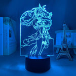 Lampe Genshin Impact Fischl goodies lampe led 3D cadeau décor cosplay