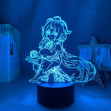 Lampe Genshin Impact Ganyu goodies lampe led 3D cadeau décor cosplay