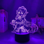 Lampe Genshin Impact Ganyu goodies lampe led 3D cadeau décor cosplay