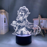 Lampe Genshin Impact Ganyu goodies lampe led 3D cadeau décor cosplay