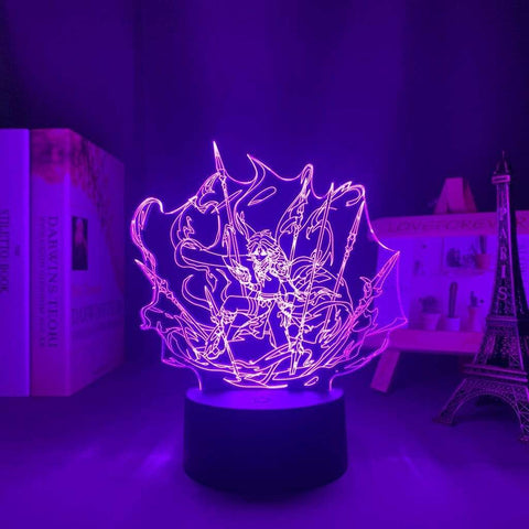 Lampe Genshin Impact goodies lampe led 3D cadeau décor cosplay