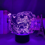 Lampe Genshin Impact Hu Tao goodies lampe led 3D cadeau décor cosplay