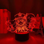 Lampe Genshin Impact Hutao goodies lampe led 3D cadeau décor cosplay