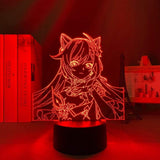 Lampe Genshin Impact Keqing goodies lampe led 3D cadeau décor cosplay