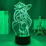 Lampe Genshin Impact Mona Megistus goodies lampe led 3D cadeau décor cosplay