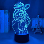 Lampe Genshin Impact Mona Megistus goodies lampe led 3D cadeau décor cosplay