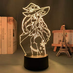 Lampe Genshin Impact Mona Megistus goodies lampe led 3D cadeau décor cosplay