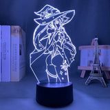 Lampe Genshin Impact Mona Megistus goodies lampe led 3D cadeau décor cosplay